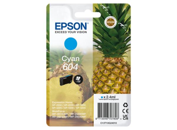 Epson Tinte 604 C13T10G24010 Cyan bis zu 130 Seiten