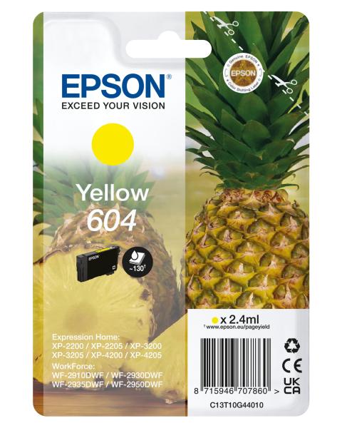 Epson Tinte 604 C13T10G44010 Gelb bis zu 130 Seiten