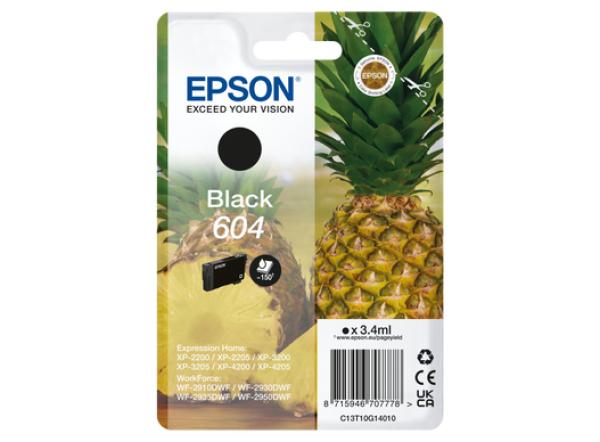 Epson Tinte 604 C13T10G14010 Schwarz bis zu 150 Seiten