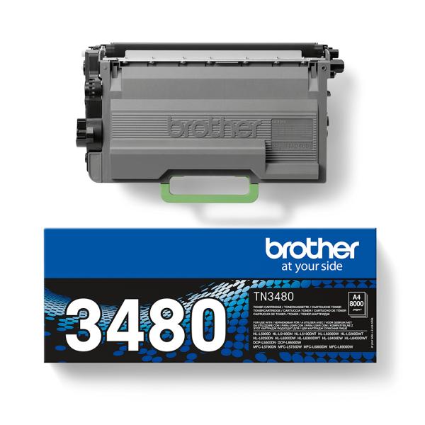 Brother TN-3480 Original Tonerkartusche Schwarz – 8.000 Seiten