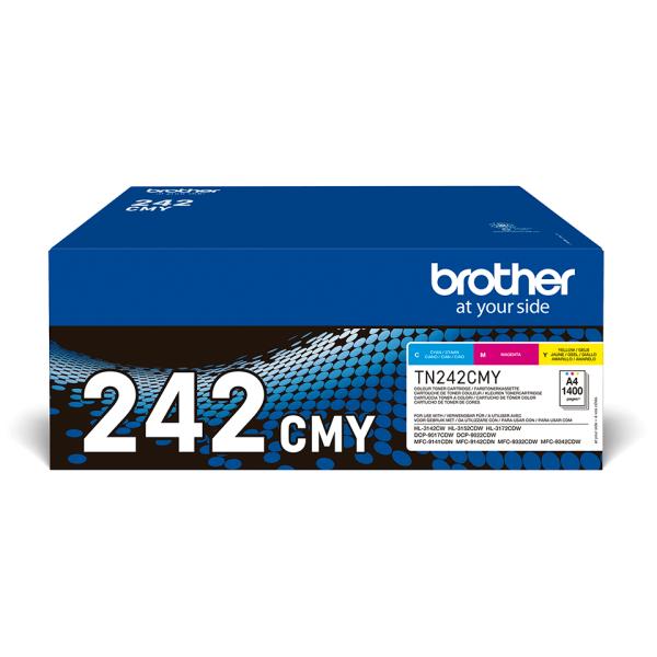 Brother Toner TN-242CMY Multipack Farbe bis zu 1.400 Seiten nach ISO/IEC 19798