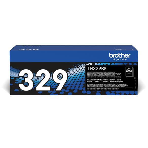 Brother TN-329BK TONER CARTRIDGE schwarz bis zu 6000 Seiten