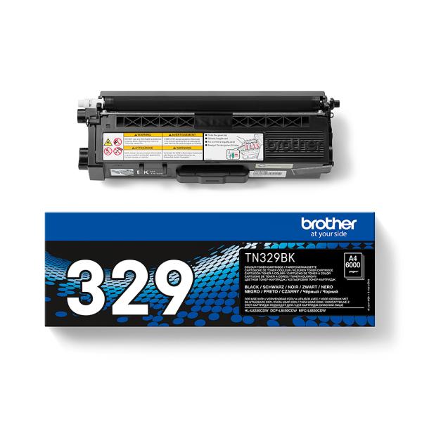 Brother TN-329BK TONER CARTRIDGE schwarz bis zu 6000 Seiten