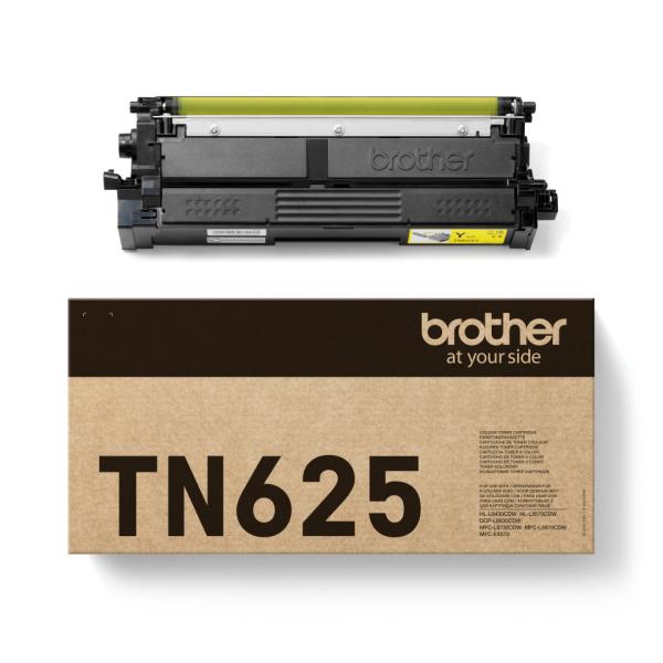 Brother TN-625Y Original Toner Gelb – 1.800 Seiten für HL-L8430/ DCP-L8630/MFC-L8730CDW