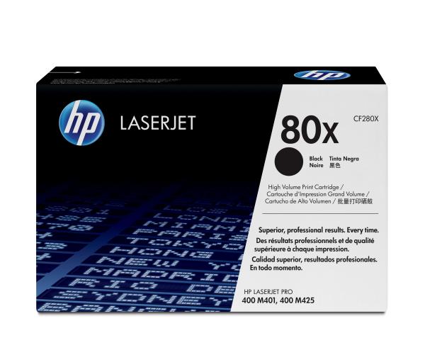 HP # 80X CF280XC black Contract-Toner - Hohe Kapazität bis zu 6900 Seiten