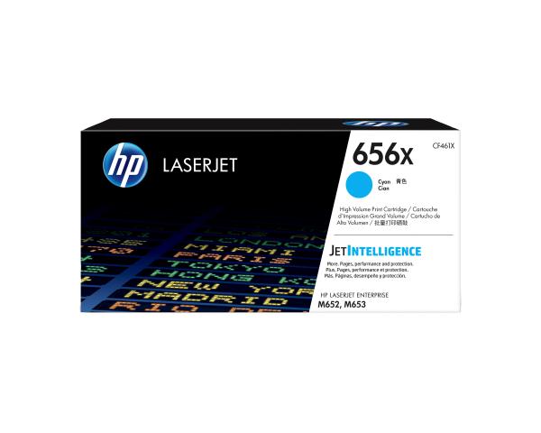 HP 656X Original Tonerkartusche Cyan CF461X – 22.000 Seiten für HP LaserJet Enterprise M652 & M653