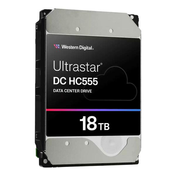 WD Ultrastar DC HC555 18TB SAS3 3,5" Server Festplatte 7200 RPM 512MB Cache Enterprise HDD