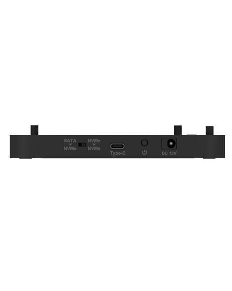 ICY BOX IB-2913MCL-C31 USB-C 3.2 Klon- und DockingStation für 2x M.2 NVMe/SATA SSD und 3,5"/2,5" HDD/SSD