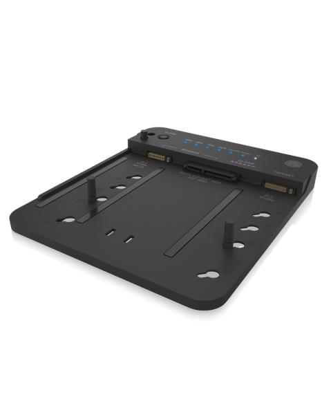 ICY BOX IB-2913MCL-C31 USB-C 3.2 Klon- und DockingStation für 2x M.2 NVMe/SATA SSD und 3,5"/2,5" HDD/SSD