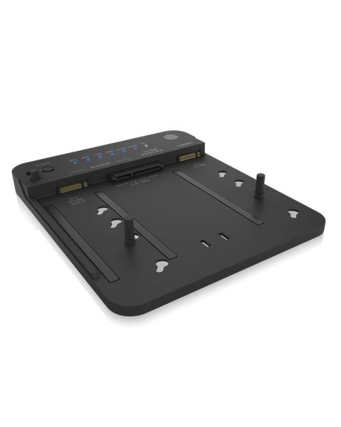 ICY BOX IB-2913MCL-C31 USB-C 3.2 Klon- und DockingStation für 2x M.2 NVMe/SATA SSD und 3,5"/2,5" HDD/SSD