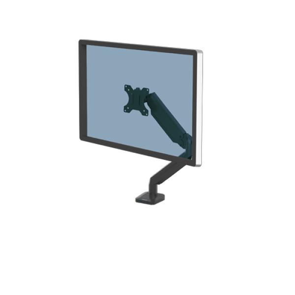 Fellowes Platinum Monitorarm einzel inkl. 2x USB-A Port Schwarz