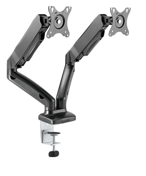ICY BOX IB-MS304-T Monitorständer für 2 Monitore bis 27 Zoll | Tischhalterung
