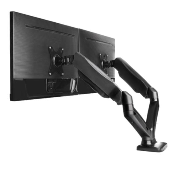 ICY BOX IB-MS304-T Monitorständer für 2 Monitore bis 27 Zoll | Tischhalterung