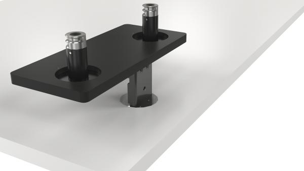 DELL Monitor-Halterung MDA20 DELL-MDA20 schwarz für 2 Monitore. Tischklemme