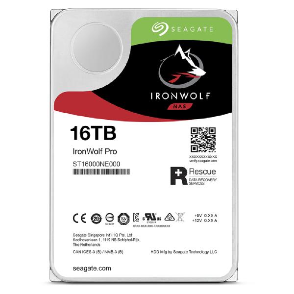 16TB Seagate IronWolf Pro ST16000NT001 7200RPM 256MB
