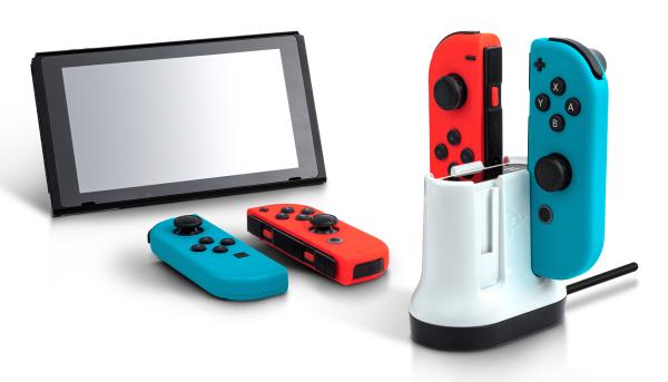 PDP Ladestation 4 Controller schw/weiß für Nintendo Switch