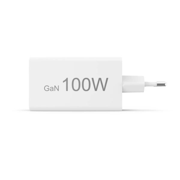 HAMA Schnellladegerät GaN 2x USB-C PD 1x USB-A QC 65W Weiss