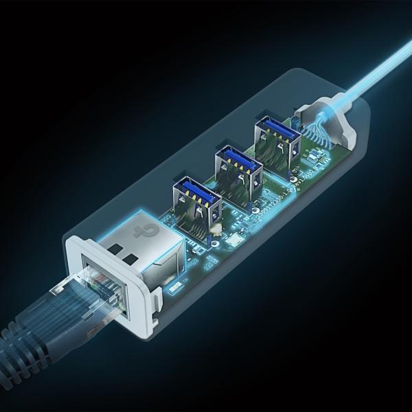 TP-Link UE330C USB-C-Hub mit Gigabit-Ethernet