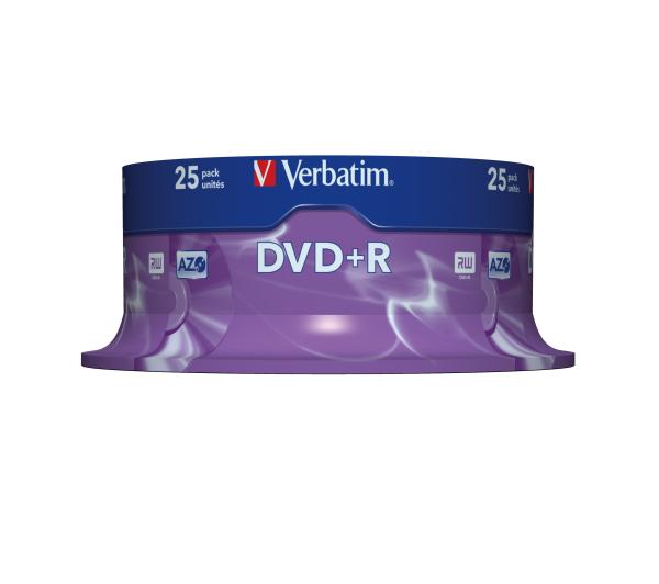 Verbatim - 25 x DVD+R - 4.7GB 16x - Spindel - Speichermedium (43500)