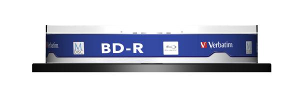 Verbatim M-Disc BD-R 25GB 4x 10er Cakebox printable