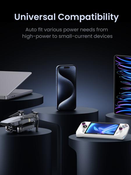 UGREEN Nexode Power Bank 48000 mAh Lithium Grau – Powerbank für Laptop, Smartphone & Tablet