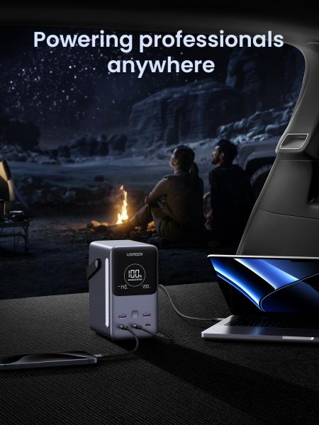 UGREEN Nexode Power Bank 48000 mAh Lithium Grau – Powerbank für Laptop, Smartphone & Tablet