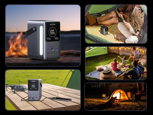 UGREEN Nexode Power Bank 48000 mAh Lithium Grau – Powerbank für Laptop, Smartphone & Tablet