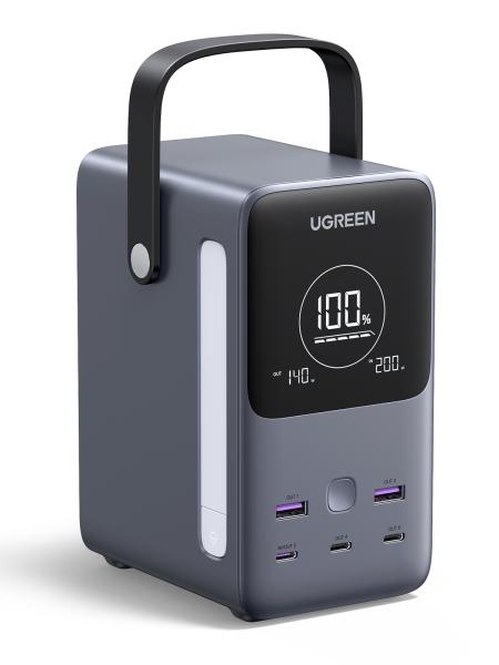 UGREEN Nexode Power Bank 48000 mAh Lithium Grau – Powerbank für Laptop, Smartphone & Tablet
