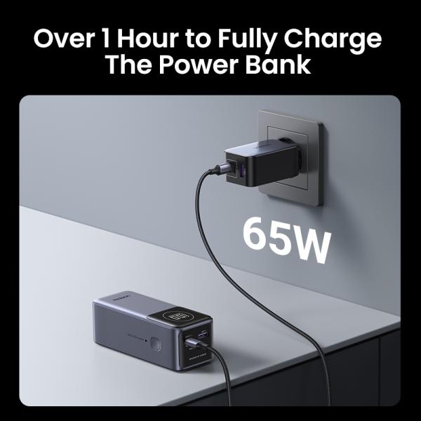 UGREEN Powerbank 12000 mAh 100W USB-C Fast Charging mit Power Delivery & Display