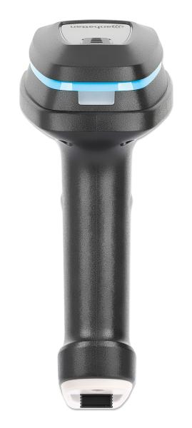 MANHATTAN Kabelloser 2D Long Range LED-Barcodescanner Wireless 4.2 und 2,4 GHz USB-A-Nanoempfänger