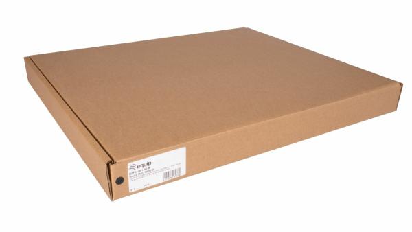 Equip 19 Zoll Rack Fachboden 1HE 600mm Schwarz Fester Einlegeboden Serverrack Serverschrank
