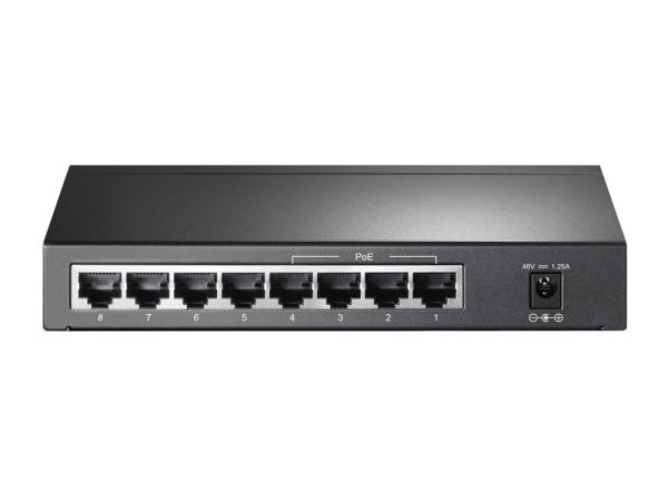 8 Port TP Link Gigabit Switch mit 4-Port PoE+ TL-SG1008P