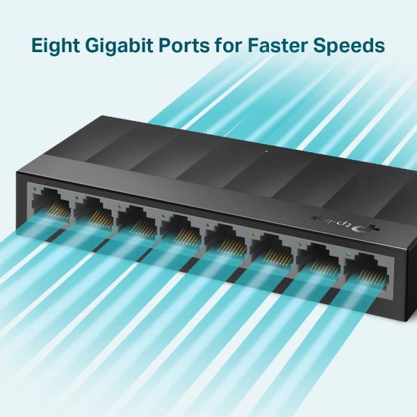 TP-Link LS1008G LiteWave 8-Port Gigabit Desktop Switch