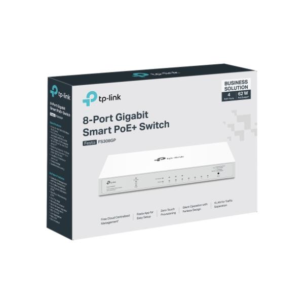TP-Link Smart Switch Festa FS308GP 8-Port Gigabit PoE