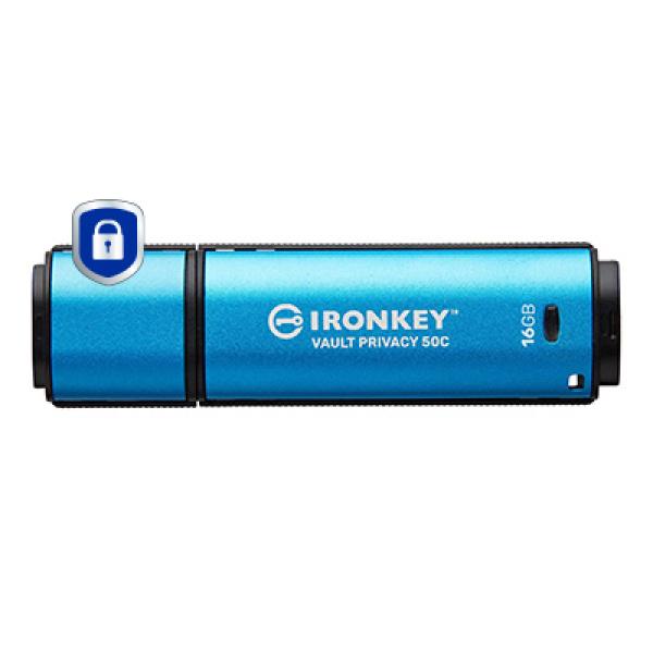 16GB Kingston IronKey Vault Privacy 50C AES-256 retail  USB-Stick