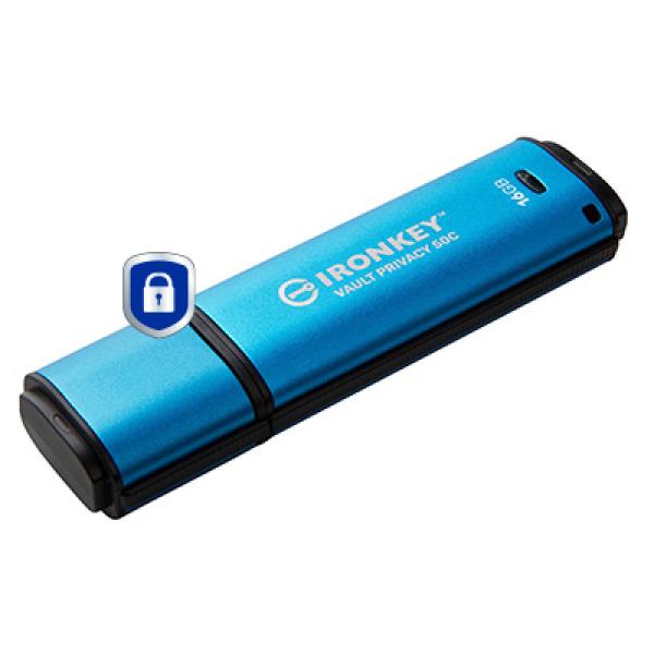 16GB Kingston IronKey Vault Privacy 50C AES-256 retail  USB-Stick