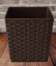 Blumentopf Braun 150x150 mm – Rattanoptik robust & stilvoll