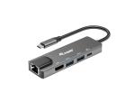 Equip USB-C 5-in-1 Multifunktionsadapter | HDMI 4K, Gigabit LAN, USB 3.2, 100W PD